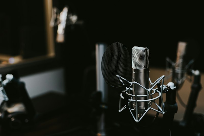 Studio microphone for audiobook narration